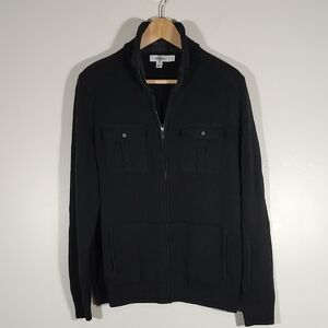 Calvin Klein Black Zip Up Sweater